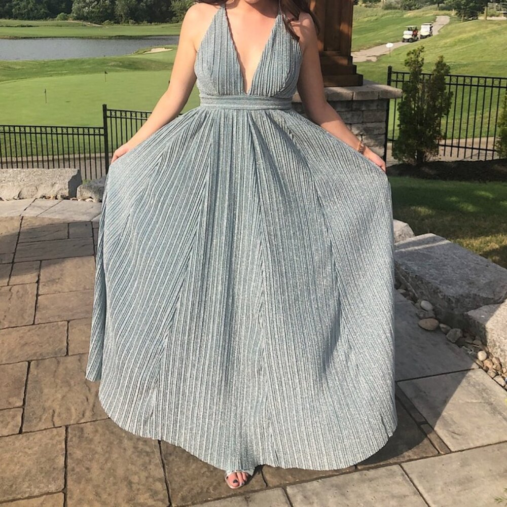 Honey - Sparkly Blue Evening Gown